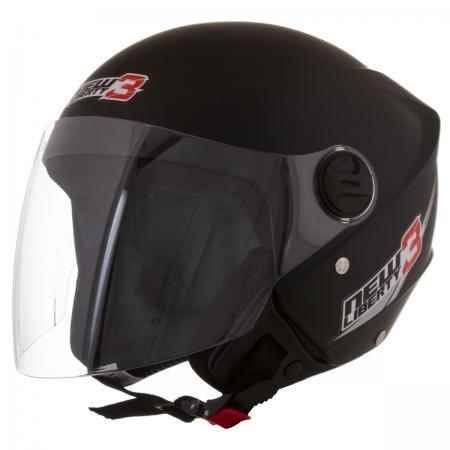 CAPACETE NEW LIBERTY 3 PRETO FOSCO 56