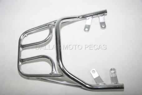 BAGAGEIRO YBR125 09/13 FACTOR FIXO CHASSIS CROMADO