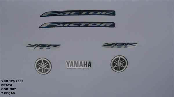 JOGO ADESIVO YAM YBR125 PTA 09