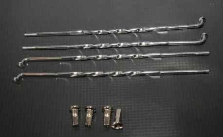 RAIO CG125/TODAY125/TITAN125/ML125/TURUNA125 77/99 TRAS CROMADO ESPIRAL