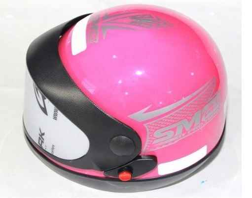 CAPACETE SPORT MOTO SM FOR GIRLS ROSA 56  AUTOMATICO