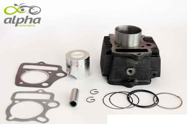 CILINDRO MOTOR BIZ100 98/05/BIZ100 13/15/ C100 DREAM 93/98 (KIT PISTAO/ANEIS/CI)