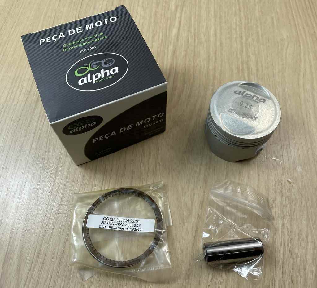 PISTAO CG125 92/01/XLR125 97/02 (KIT PISTAO/ANEIS) 0,25