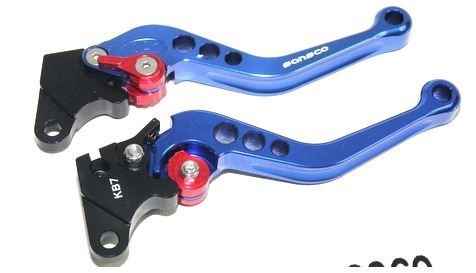 MANETE MINI ESPORT NXR125/150 KS - XLR125 EMB/FREIO C/REG AZUL (PARTIDA PEDAL) (