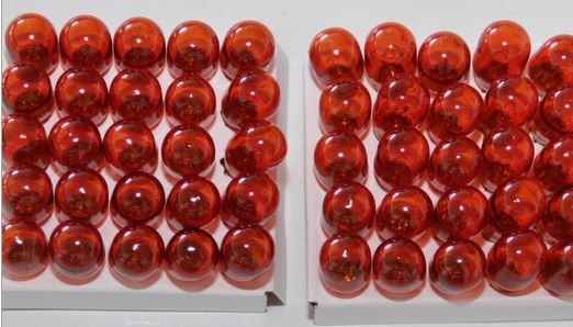 LAMPADA PISCA 12V ESMAGADA GRANDE LARANJA