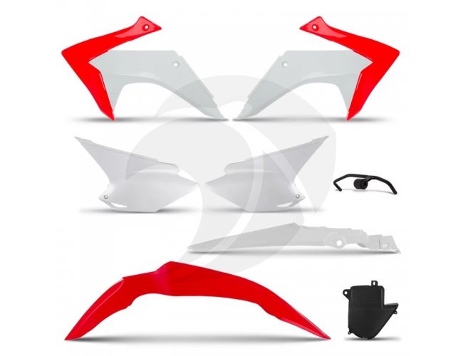 KIT PLASTICOS CRF230 VERMELHO/BRANCO 15/19 TORK