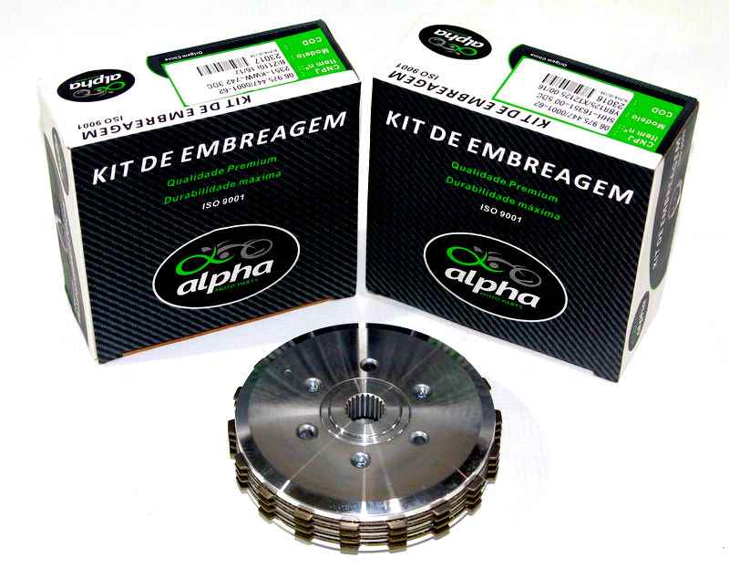 CUBO + PLATO EMBREAGEM BIZ125 06/10/SKY125 11/16 (KIT COMPLETO)