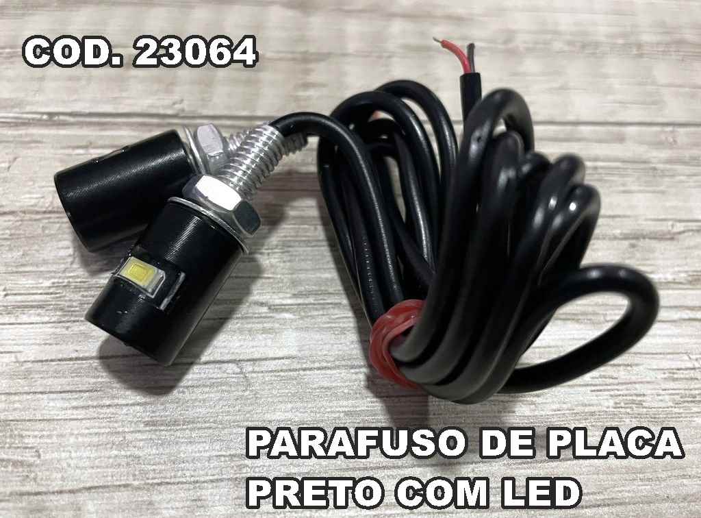 PARAFUSO FIXAR PLACA COM LED PRETO