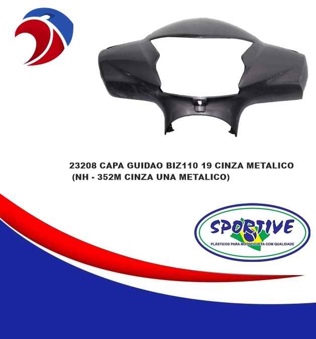 CAPA GUIDAO BIZ110 CINZA MET 19/21