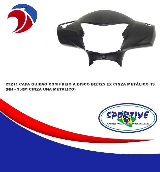 CAPA GUIDAO BIZ125 EX CINZA 19/20