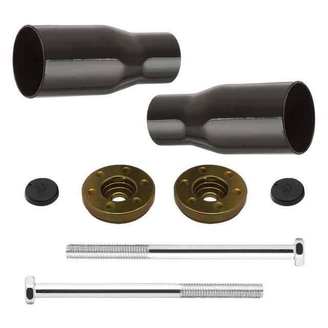 CONE LATERAL SLIDER PRETO (PAR CONES+PARAF.+ACAB. ALUM.+TAMPAS PLAST.)