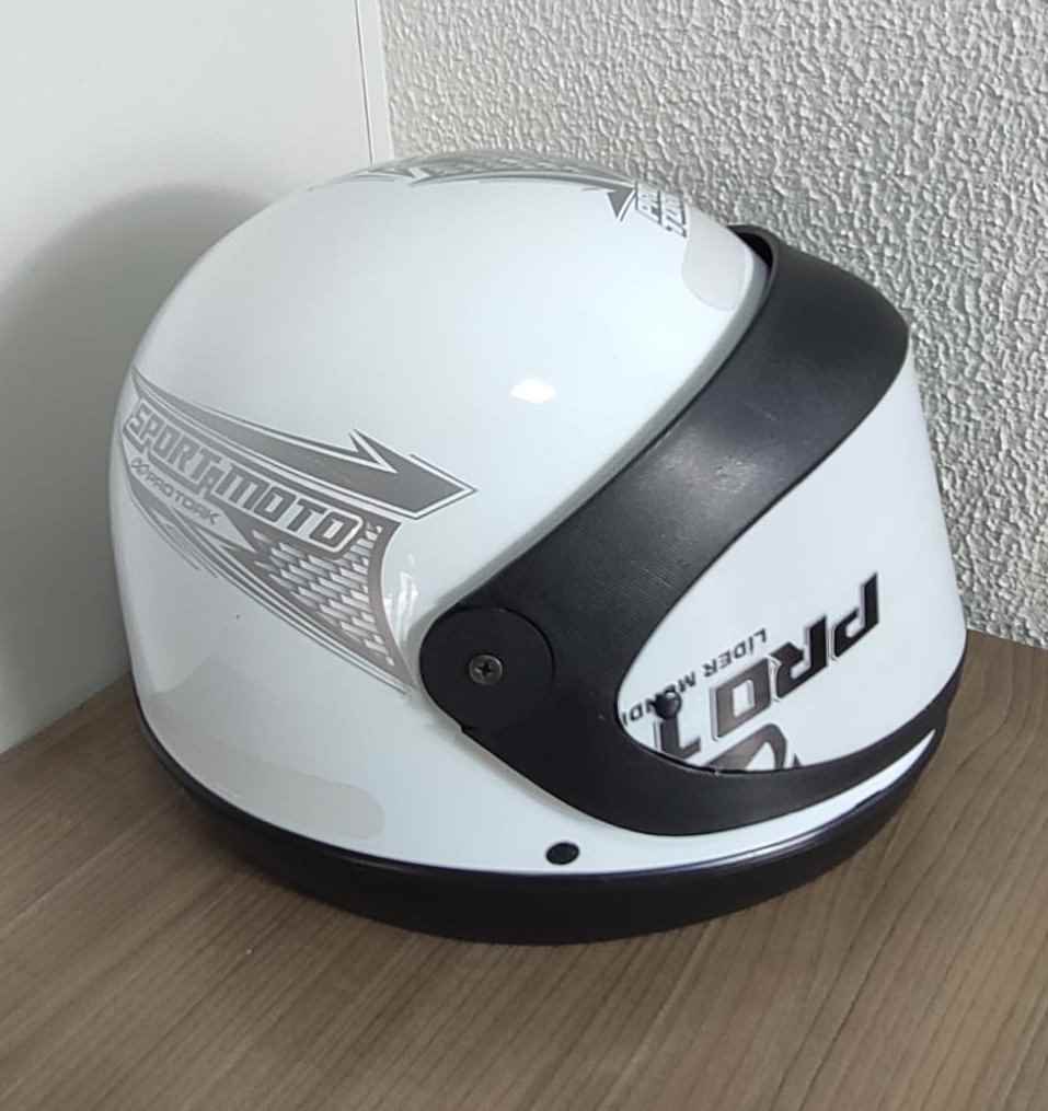 CAPACETE SPORT MOTO SM BCO 58 AUTOMATICO