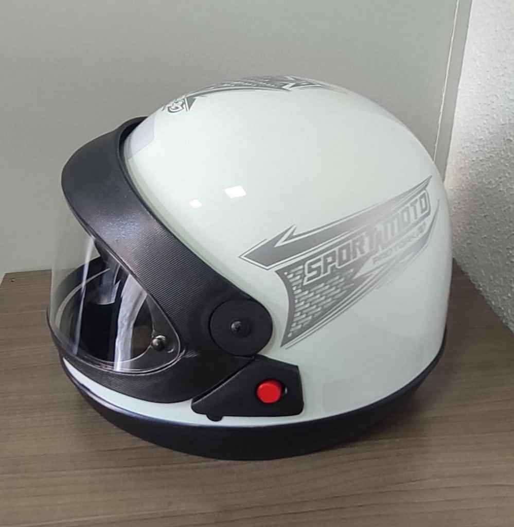 CAPACETE SPORT MOTO SM BCO 60 AUTOMATICO