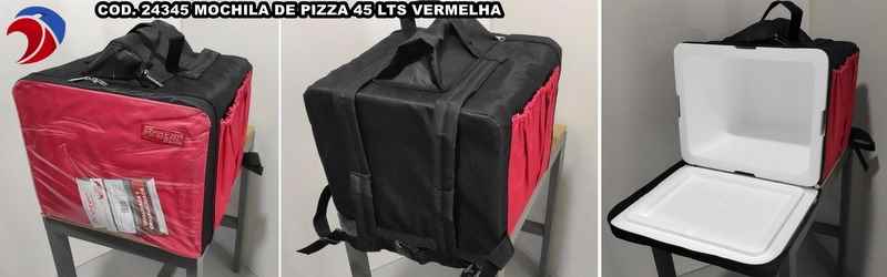 MOCHILA DE PIZZA 45 LTS VERMELHA