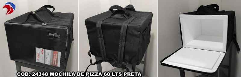 MOCHILA DE PIZZA 60 LTS PRETA