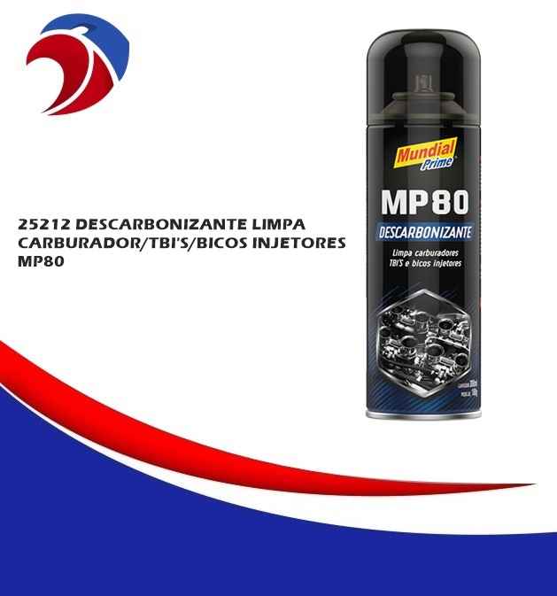 DESENGRIPANTE (DESCARBONIZANTE LIMPA CARBURADOR/TBIS/BICOSINJETORES MP80)