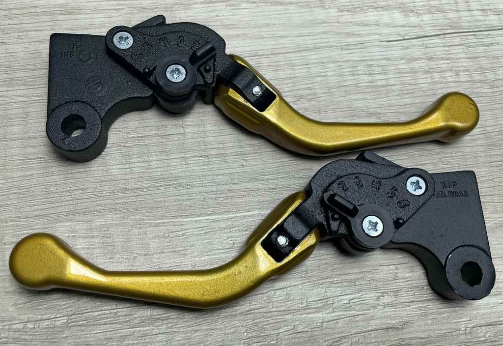 MANETE MINI ESPORT REG DOBRAVEL CG125/CG150 DOURADO PAR (FREIO LONA)