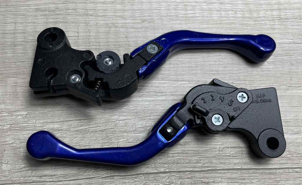 MANETE MINI ESPORT REG DOBRAVEL CG125/CG150 AZUL PAR (FREIO LONA)