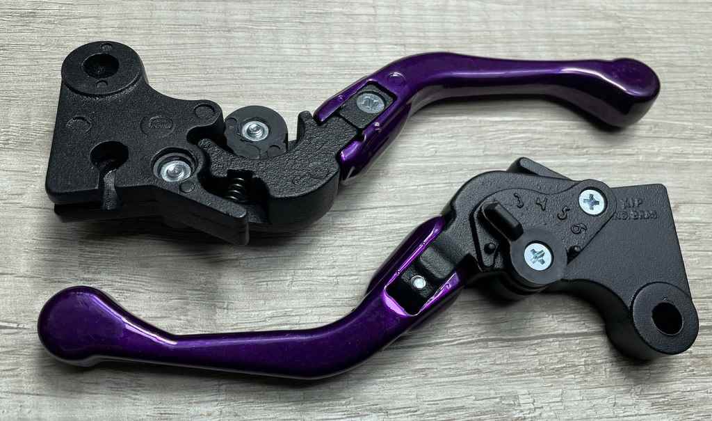 MANETE MINI ESPORT REG DOBRAVEL CG125/CG150 VIOLETA PAR (FREIO LONA)