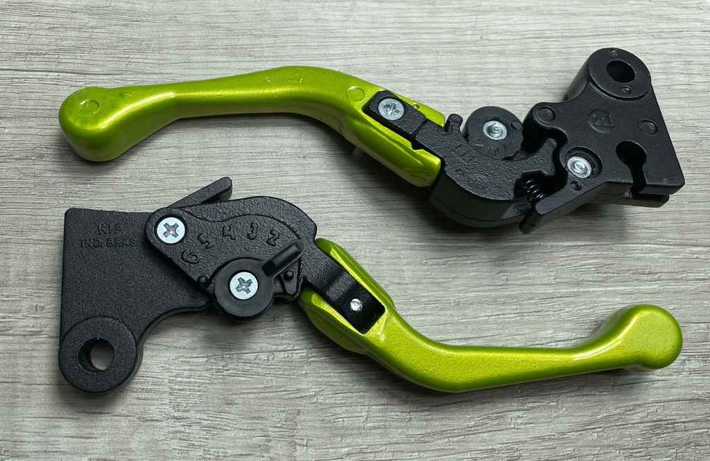 MANETE MINI ESPORT REG DOBRAVEL CG125/CG150 AMARELO NEON PAR (FREIO LONA)