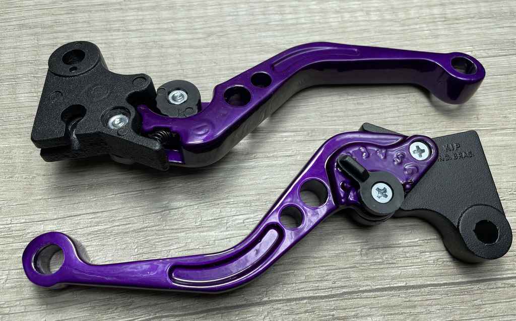 MANETE MINI ESPORT REG CG125/CG150 VIOLETA PAR (FREIO LONA)