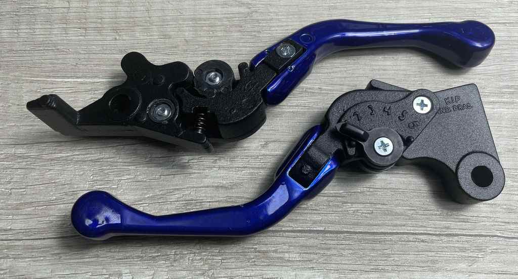 MANETE MINI ESPORT REG DOBRAVEL CG125/CG150 AZUL PAR (FREIO DISCO)