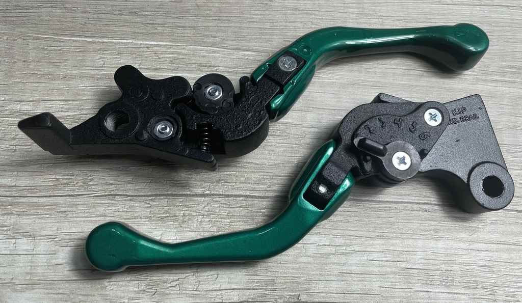 MANETE MINI ESPORT REG DOBRAVEL CG125/CG150 VERDE PAR (FREIO DISCO)