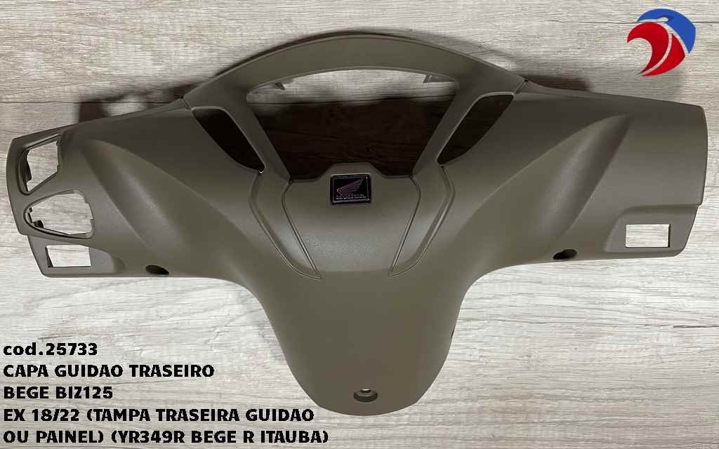 CAPA GUIDAO BIZ125 TRAS BEGE 18/22