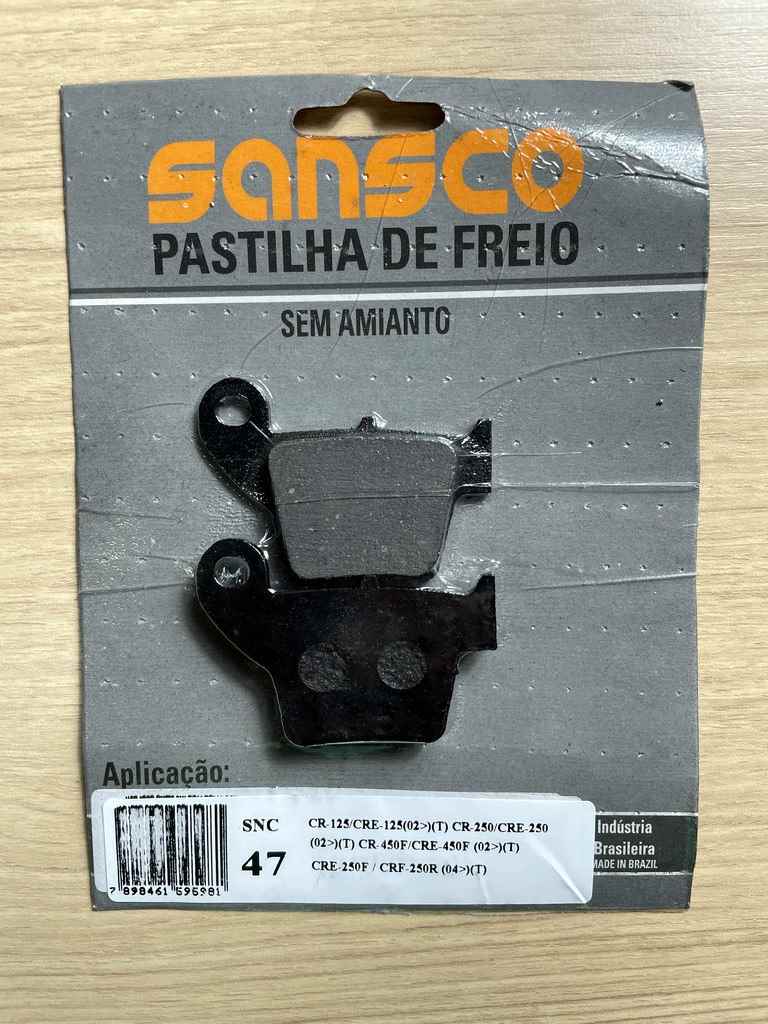 PASTILHA FREIO TRAS CRF250 F 19