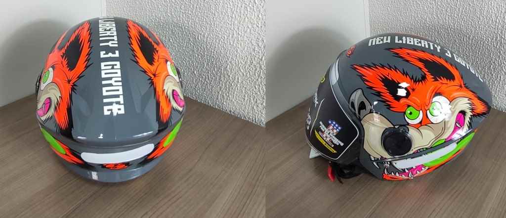 CAPACETE LIBERTY NEW LIBERTY THREE COYOTE CINZA 60