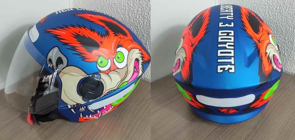 CAPACETE LIBERTY NEW LIBERTY THREE COYOTE AZUL FOSCO 60