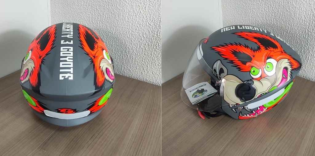 CAPACETE LIBERTY NEW LIBERTY THREE COYOTE CINZA FOSCO 60